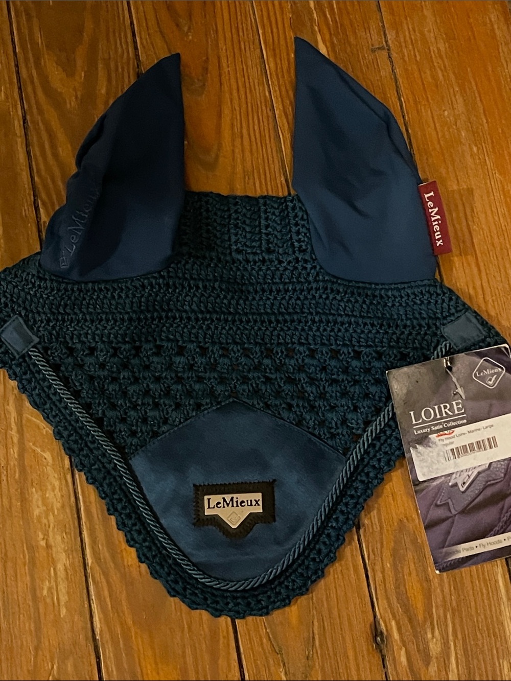 LeMieux new Loire marine Crochet Ear Bonnet